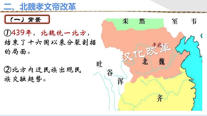 4.19北魏政治和北方民族大交融课件2021-2022学年部编版历史七年级上册07