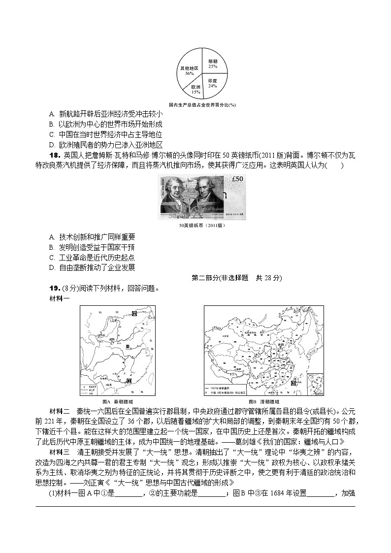 2018年陕西省初中毕业学业考试副题—历史第2页