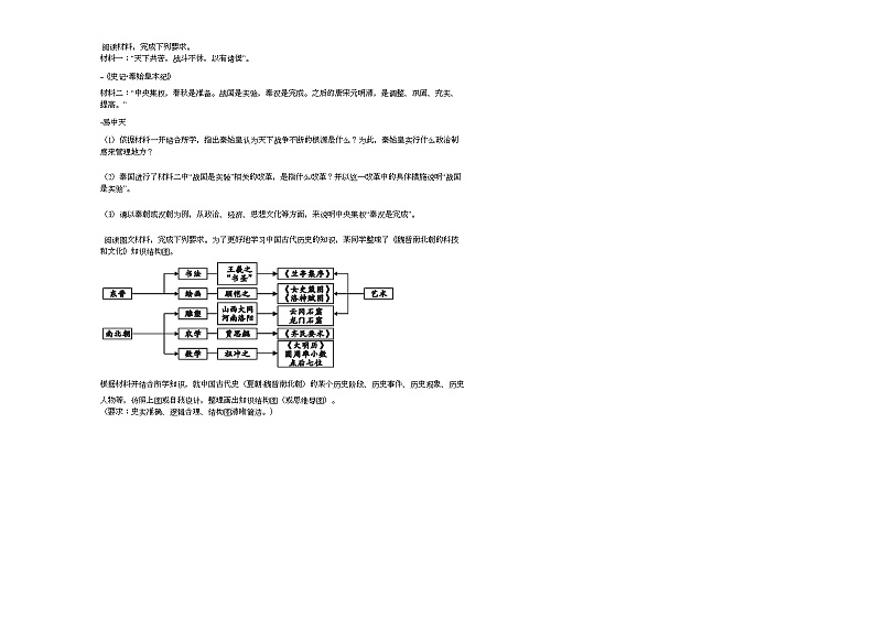 2020-2021学年湖南省株洲市醴陵市七年级（上）期末历史试卷部编版第3页