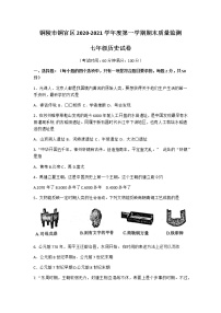 安徽省铜陵市铜官区2020-2021学年七年级上册期末历史试卷（Word版  无答案）