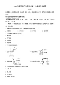 精品解析：2020年河南省南阳市新野县中考一模化学试题（解析版+原卷版）