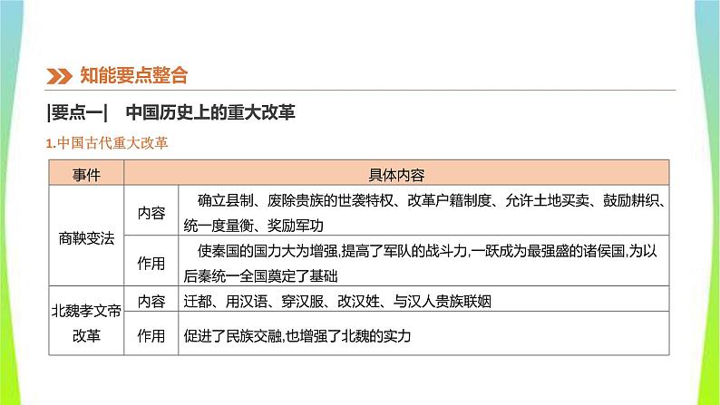 中考历史二轮复习知识专题5中外重大改革优质课件PPT04