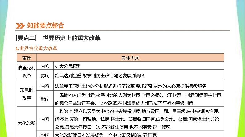 中考历史二轮复习知识专题5中外重大改革优质课件PPT07