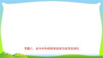 山东省中考历史总复习专题八古今中外的科学技术与经济全球化优质课件PPT