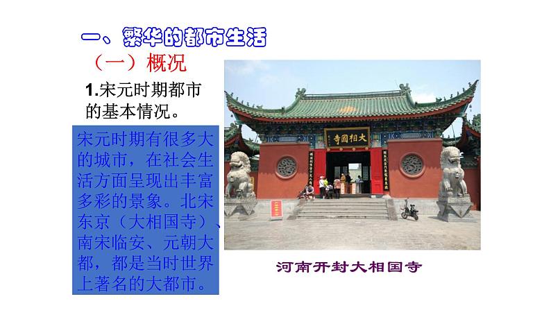 部编版七年级历史下册第12课 宋元时期的都市和文化课件第3页