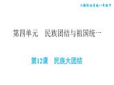 人教版八年级下册历史 第4单元 第12课　民族大团结 习题课件