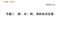 人教版七年级下册历史 期末复习提升 专题训练 专题二　唐、宋、明、清的经济发展 习题课件