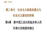 人教版八年级下册历史 第2单元 习题课件