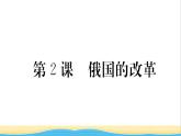 九年级历史下册第一单元殖民地人民的反抗与资本主义制度的扩展第2课俄国的改革作业课件新人教版