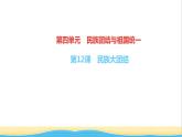 八年级历史下册第四单元民族团结与祖国统一第12课民族大团结作业课件新人教版