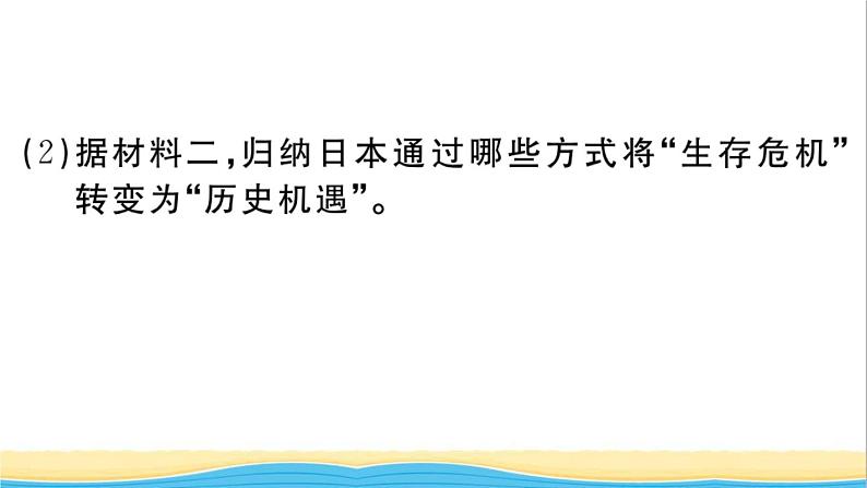 九年级历史下册第一单元殖民地人民的反抗与资本主义制度的扩展第4课日本明治维新作业课件新人教版第5页