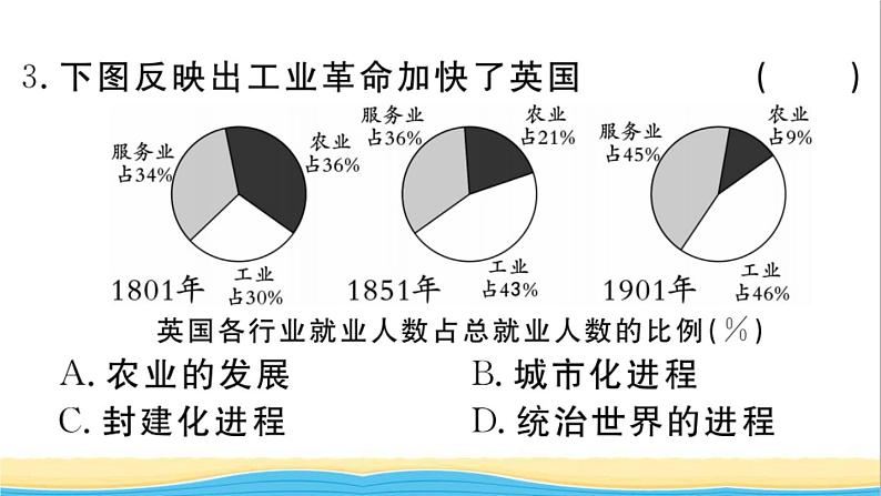 九年级历史下册第二单元第二次工业革命和近代科学文化第6课工业化国家的社会变化作业课件新人教版第5页