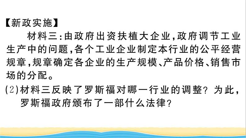 九年级历史下册第四单元经济大危机和第二次世界大战第13课罗斯福新政作业课件新人教版第4页