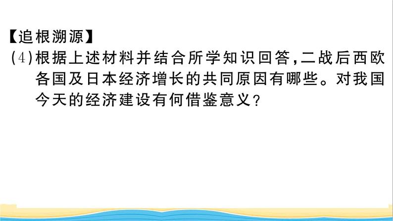 九年级历史下册第五单元二战后的世界变化第17课二战后资本主义的新变化作业课件新人教版第7页