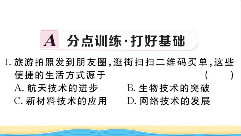 九年级历史下册第六单元走向和平发展的世界第22课不断发展的现代社会作业课件新人教版02