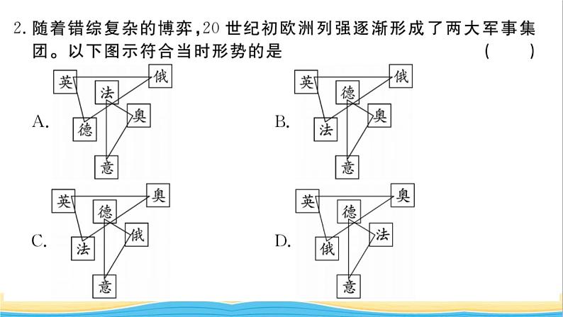 九年级历史下册第三单元第一次世界大战和战后初期的世界检测卷作业课件新人教版03