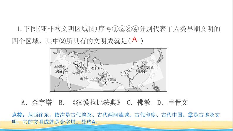 九年级历史上册期末复习专题1古代亚非欧文明作业课件新人教版03