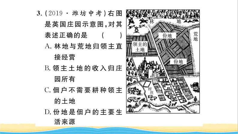 九年级历史上册第三单元封建时代的欧洲单元小结作业课件新人教版第5页