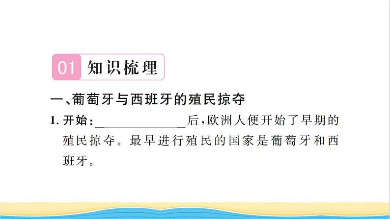 九年级历史上册第五单元走向近代第16课早期殖民掠夺习题课件新人教版02