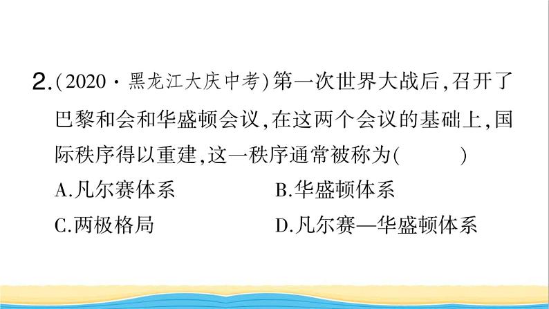 九年级历史下册期末专题复习三近现代世界格局的演变作业课件新人教版03