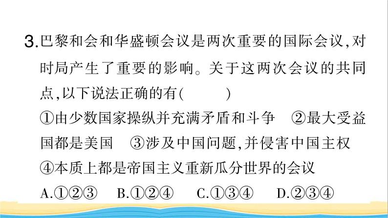 九年级历史下册期末专题复习三近现代世界格局的演变作业课件新人教版04