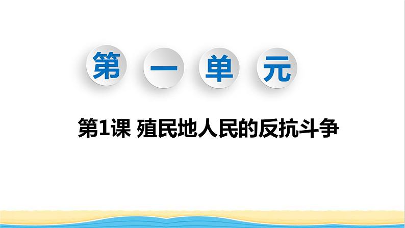 九年级历史下册第一单元殖民地人民的反抗与资本主义制度的扩展第1课殖民地人民的反抗斗争教学课件新人教版第1页