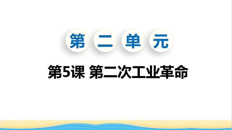 九年级历史下册第二单元第二次工业革命和近代科学文化第5课第二次工业革命教学课件新人教版第1页