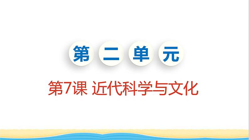 九年级历史下册第二单元第二次工业革命和近代科学文化第7课近代科学与文化教学课件新人教版01