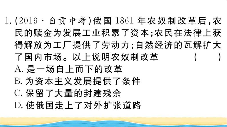 九年级历史下册第一单元殖民地人民的反抗与资本主义制度的扩展小结作业课件新人教版第2页