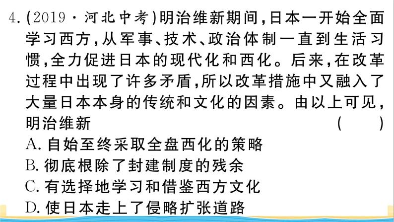 九年级历史下册第一单元殖民地人民的反抗与资本主义制度的扩展小结作业课件新人教版第6页