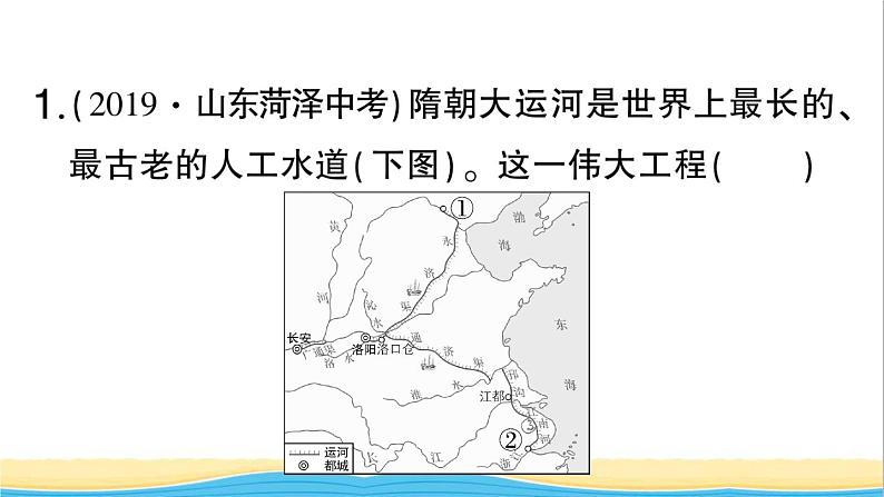 七年级历史下册第一单元隋唐时期：繁荣与开放的时代考点突破作业课件新人教版第5页