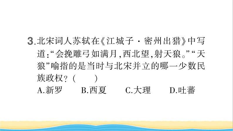 七年级历史下册第二单元辽宋夏金元时期：民族关系发展和社会变化第7课辽西夏与北宋的并立作业课件新人教版1第5页