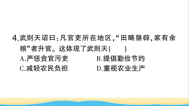 七年级历史下册期末专题复习二中国古代经济的繁荣与发展作业课件新人教版06