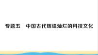 七年级历史下册期末专题复习五中国古代辉煌灿烂的科技文化作业课件新人教版