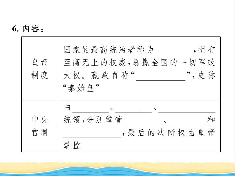 七年级历史上册第三单元秦汉时期：统一多民族国家的建立和巩固第9课秦统一中国习题课件新人教版04