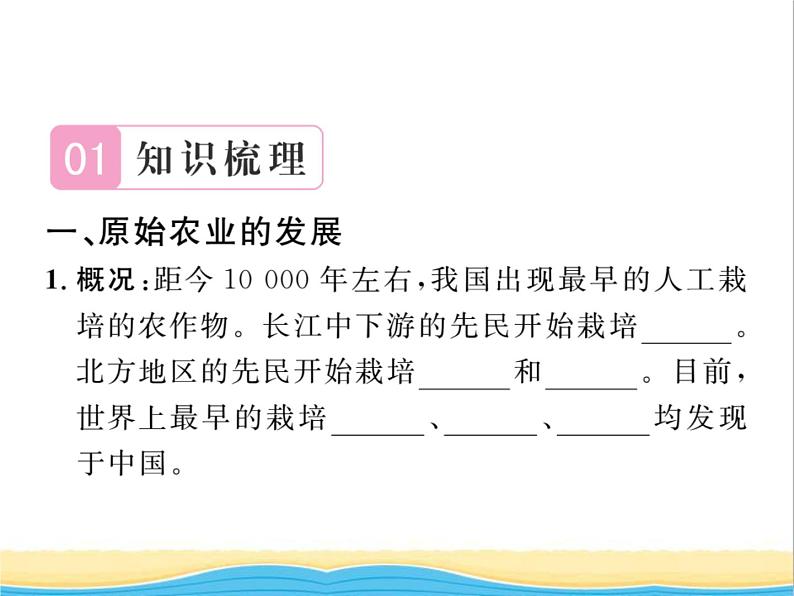 七年级历史上册第一单元史前时期：中国境内早期人类与文明第2课原始农耕生活习题课件新人教版第2页