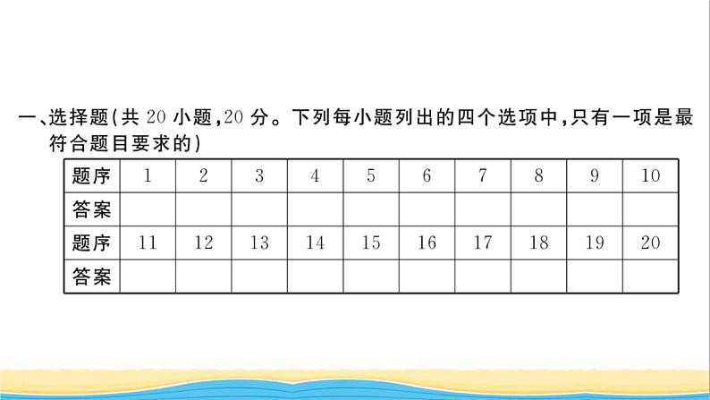 八年级历史下学期期末检测卷一作业课件新人教版第2页