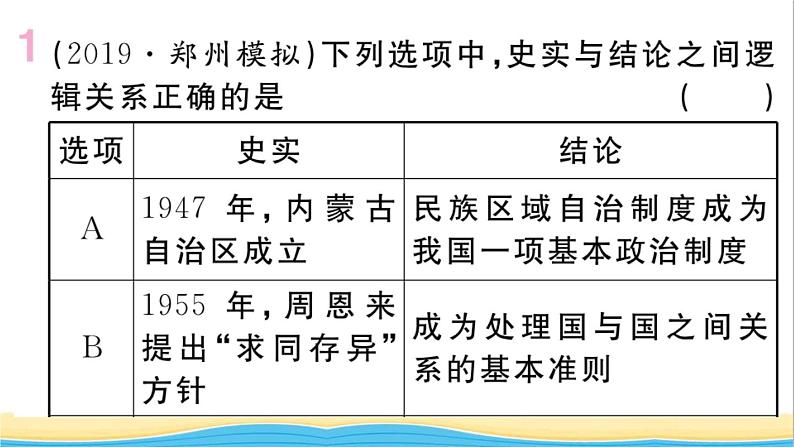 八年级历史下册第五单元国防建设与外交成就单元小结作业课件新人教版02