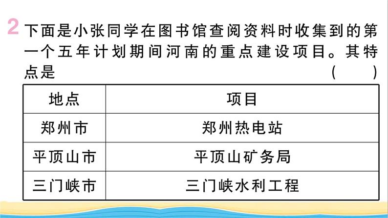 八年级历史下册第二单元社会主义制度的建立与社会主义建设的探索第4课新中国工业化的起步和人民代表大会制度的确立作业课件新人教版第3页