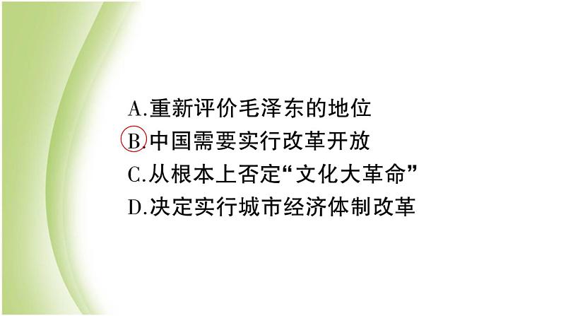 八年级历史下册期末专题复习三改革开放作业课件新人教版第4页