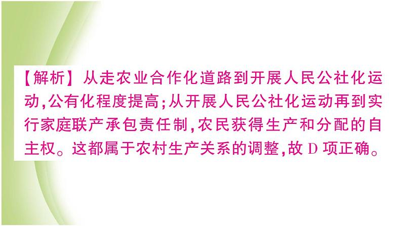 八年级历史下册期末专题复习三改革开放作业课件新人教版第7页