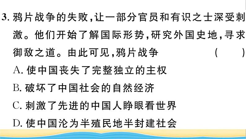 八年级历史上册期末专题复习一中国近代史上的侵略与反抗作业课件新人教版04