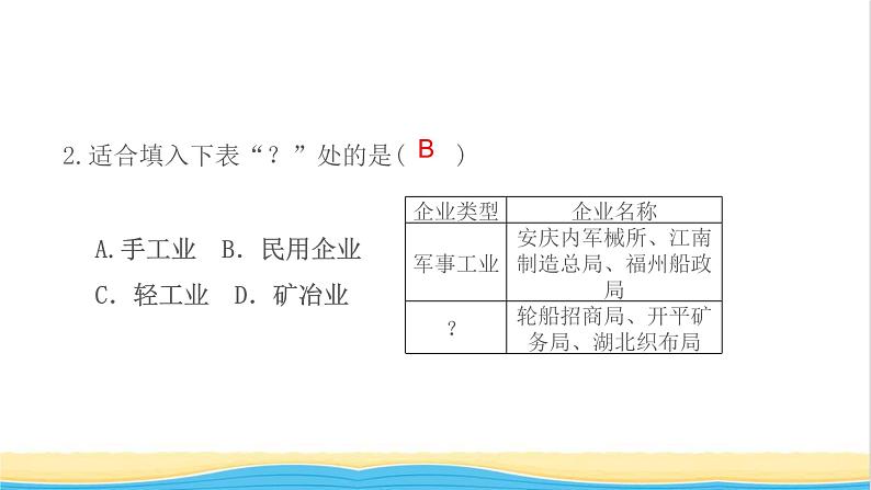 八年级历史上册期末专题复习二近代化的探索作业课件新人教版104