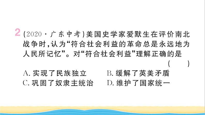 九年级历史下册第一单元殖民地人民的反抗与资本主义制度的扩展小结作业课件新人教版03