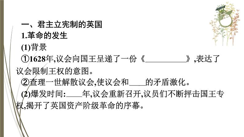 统编版中考历史一轮复习课件第二十单元　资本主义制度的初步确立第4页