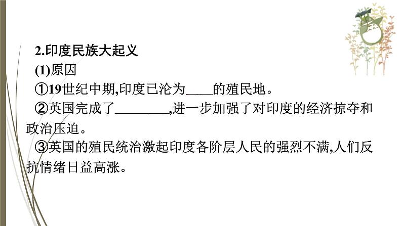 统编版中考历史一轮复习课件第二十二单元　殖民地人民的反抗与资本主义制度的扩展06