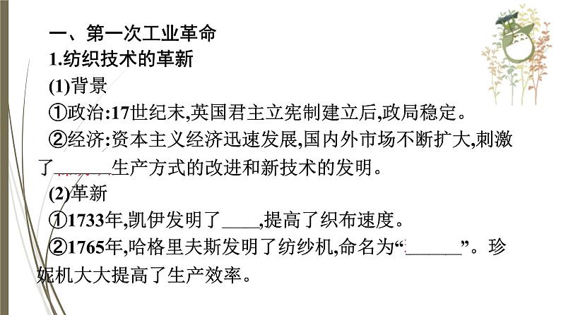 统编版中考历史一轮复习课件第二十一单元　工业革命和国际共产主义运动的兴起第4页