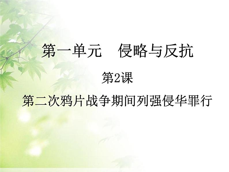 部编版历史八年级上册 第二次鸦片战争期间列强侵华罪行ppt课件 (2)05