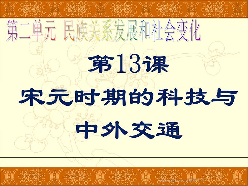 人教部编版七年级历史下册第13课 宋元时期的科技与中外交通课件第4页