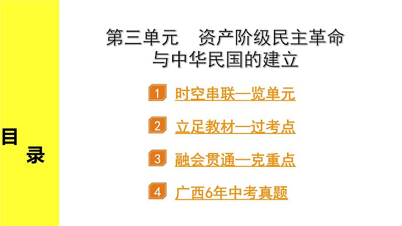 历史中考复习 2. 板块二　中国近代史 3. 第三单元　资产阶级民主革命与中华民国的建立 PPT课件第2页